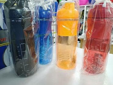 шейкеры: 760ml Спортивный белковый шейкер Blender Milk Mixer Water Bottle Free — 2