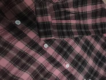 red centr: Рубашка, Классическая модель, Оверсайз, В клетку, Китай — 5