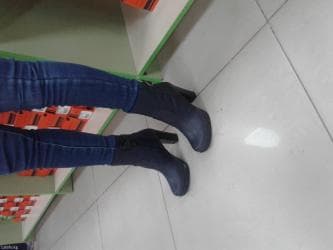 оптом ботинки: Обувь темно синнего цвета 37 размер внутри мех зимние новые одевала — 1