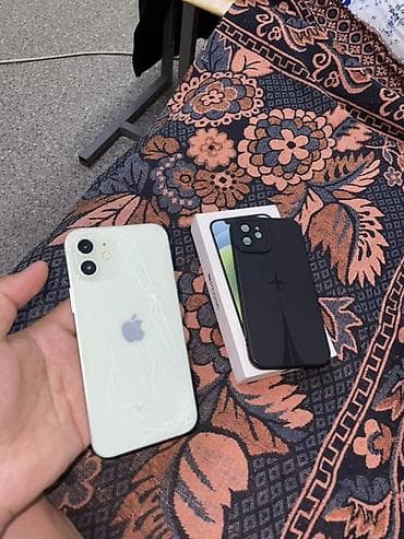 iphone 6: IPhone 12, Б/у, 64 ГБ, Зеленый, Коробка, 100 % — 2