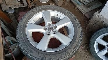 Транспорт: Колеса в сборе 235 / 55 / R 18, Всесезонная, Б/у, Комплект, Легковые, Литые, отверстий - 5 — 5