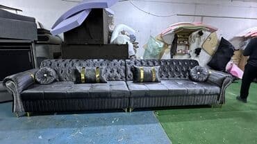 купить кожаный диван бу: Диван "Честер" продаю диван размер 4 метра — 3