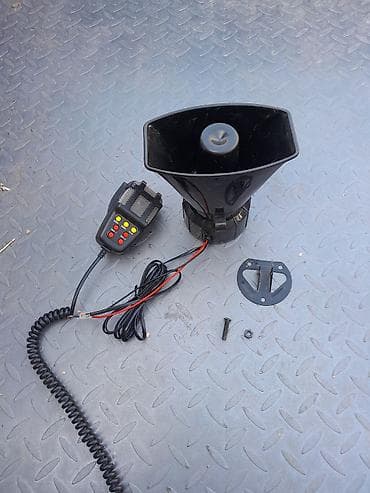 Электросирена/громкоговоритель 24В, 100 Вт с проводным пультом