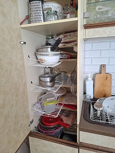 Үй жана бакча: Ашкана гарнитуру, түсү - Саргыч боз — 6