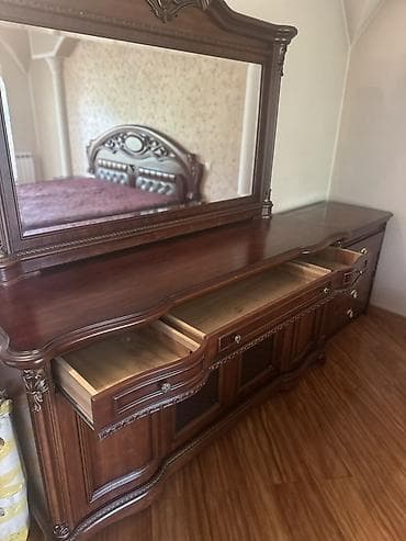 комод с зеркалом: Буфет, Без мойки, Дерево — 6