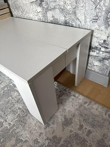 Офисная мебель: Стол трансформер Для кухни, Раскладной стол, цвет - Белый — 3