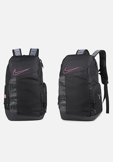 Сумки: Рюкзак спортивный Nike Elite (черный с розовыми акцентами) - — 5