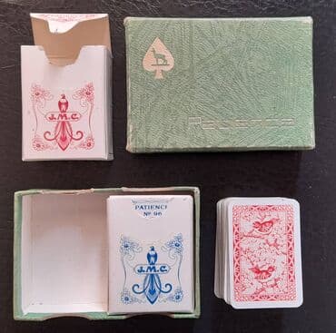 монеты разных стран: Игральные карты PATIENCE №96, 2 колоды, миниатюрные размером со — 2