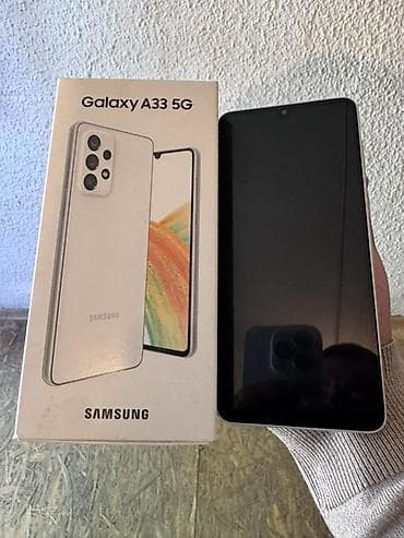 galaxy note20: Samsung Galaxy A33 5G, Б/у, 128 ГБ, цвет - Белый, 2 SIM — 1