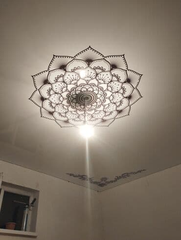 шпатель для натяжных потолков: Керме шыптар Жылтырак, 3D потолоктор, Жылтырабаган Акысыз ченөө, Кепилдиги, Акысыз консультация — 3