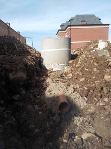 Монтаж наружной канализации и дренажа под ключ - Земляные работы