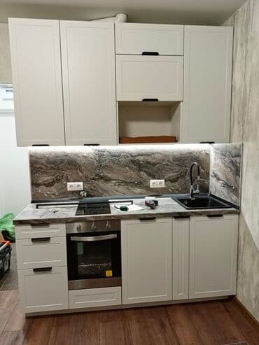 садовая мебель бишкек: Кухонный гарнитур, Новый, В рассрочку, цвет - Белый, МДФ, Бесплатная доставка — 24