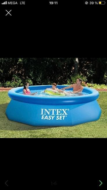 Спорт жана эс алуу: Бассейн надувной Intex Easy Set 305х76 см (28120). Бассейны серии — 1
