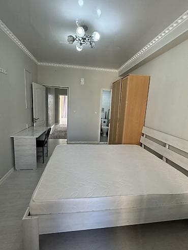 osh flat: 3 комнаты, 10 мкр Риэлтор, Без животных, от 6 месяцев, С мебелью полностью — 3