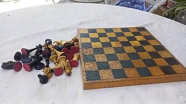 Шахматы советские деревянные полный набор с родной дочкой. размер 38 — 2