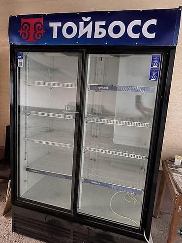 Соода жабдуулары: Шкаф Азык-түлүктөр үчүн, Шамдал менен, 200 см * 130 см* * 60 см, Колдонулган — 2