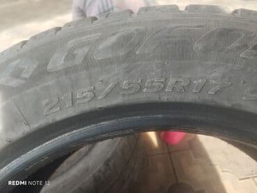 продажа шин бишкек: Шины 215 / 55 / R 17, Зима, Б/у, Пара, Легковые, Китай, Bridgestone — 5