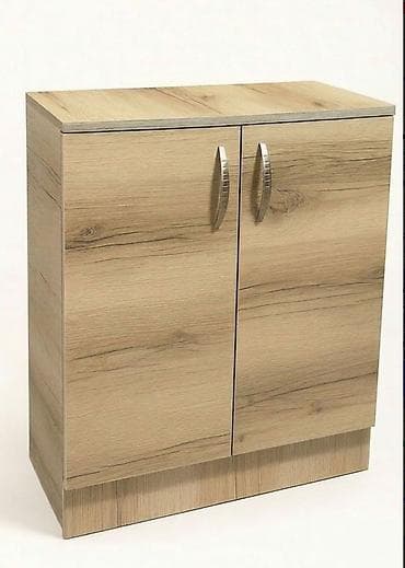 чёрный ящик: Тумба для вещей и одежды, Без зеркала, ЛДСП, цвет - Бежевый — 1