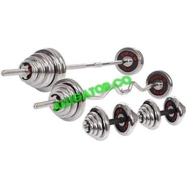 гантеля 30 кг: СУПЕР НАБОР 3В1 КЕЙС ШТАНГА/ГРИФ (ПРЯМОЙ И КРИВОЙ) + ГАНТЕЛИ — 1