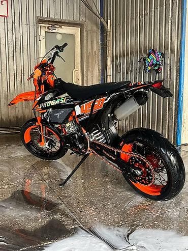 купить детский квадроцикл: Мотоцикл супермото/эндуро PROGASI 450 (оформление HSB/Hardcore). Яркий — 5