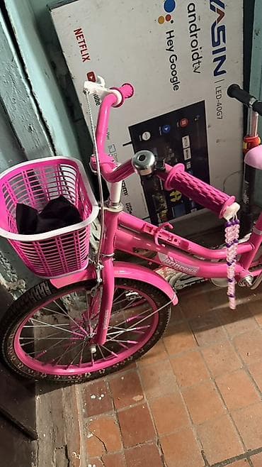 Велосипеды: Детский велосипед, 2-колесный, 6 - 9 лет, Для девочки, Б/у — 4