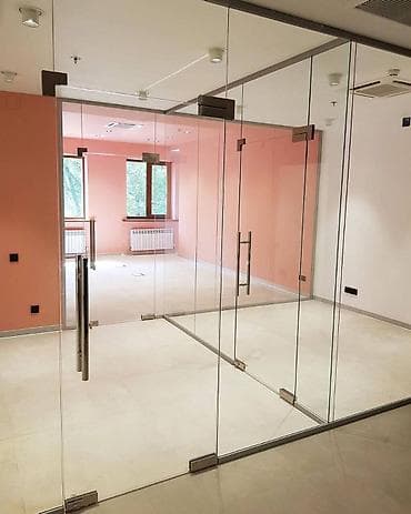 Толук оңдоо: Буюртмага Бүтүндөй айнектен жасалган тосмо, Офис үчүн, Брондолгон айнек, Акысыз өлчөө, Акысыз жеткирүү, Акысыз орнотуу — 9