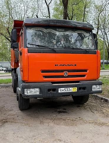 котёл б у: Самосвал КАМАЗ в оранжевом цвете, предназначенный для перевозки — 1