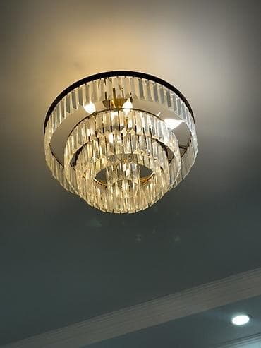 Үй жана бакча: Потолочная хрустальная люстра полупризрачного типа - Конструкция — 4