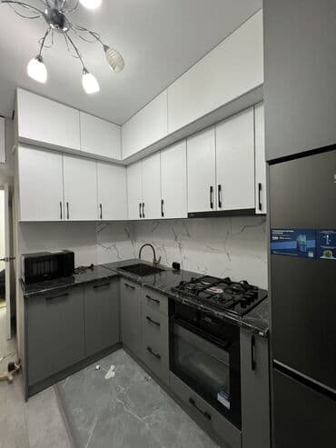 типовые размеры кухонной мебели: Кухонный гарнитур, Новый, цвет - Белый, Бесплатная доставка — 23