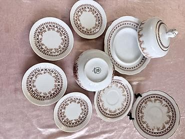 coffe lk: 1 -2 фото . Кофейный сервиз «Подснежник». Барановка . 22 предмета . В — 6