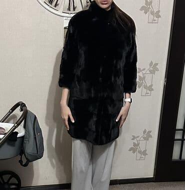 Верхняя одежда: Шуба, Норка, По колено, ОАЭ, S, M, L — 8