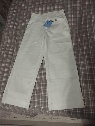 стрейч: Белые женские джинсы с биркой “Stretch Light Jeans / Cool Jeans”. - — 2