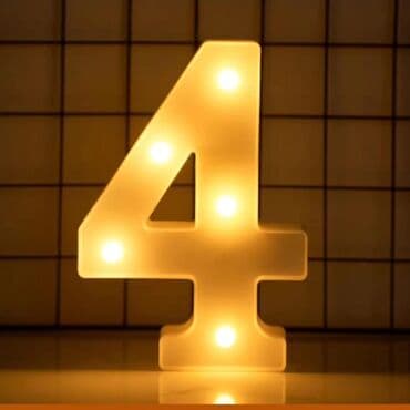 бишкек детская одежда оптом: Объемные светящиеся цифры 2024! размер: 17см*20см можно использовать — 3