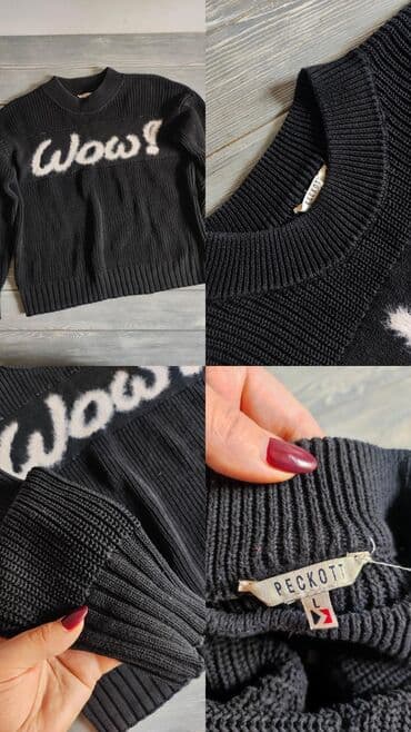 узбекское платье для девочки: Джинсы и брюки, цвет - Черный, Б/у — 7