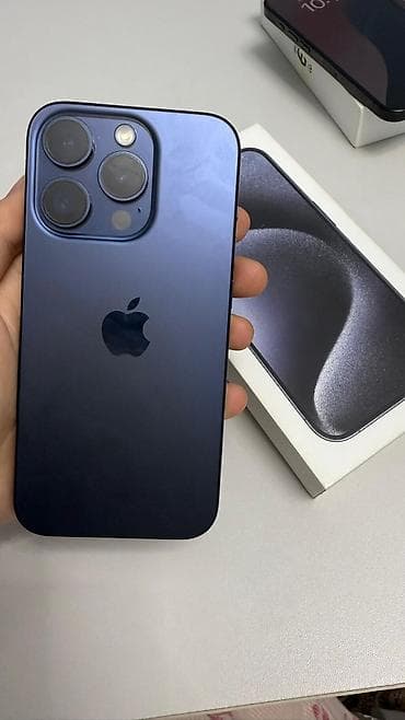 16 про 512: IPhone 15 Pro, Новый, 128 ГБ, Blue Titanium, Коробка, 87 % — 1