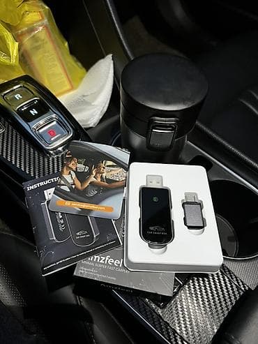 магнитола на бмв: Беспроводной адаптер CarPlay Amzfeel (Color: Dark Gray) - Тип — 3