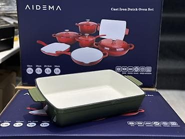 куриный стол: Чугунный набор посуды AIDEMA 7 в 1 Состав набора (эмалированный — 6