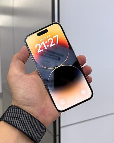 IPhone 14 Pro, Б/у, 256 ГБ, Matte Gold, Защитное стекло, Чехол, Коробка, В рассрочку, 79 % — 3