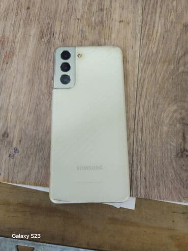 машинка для толстой кожи: Samsung Galaxy S21 5G, Колдонулган, 256 ГБ, түсү - Ак, 1 SIM — 2