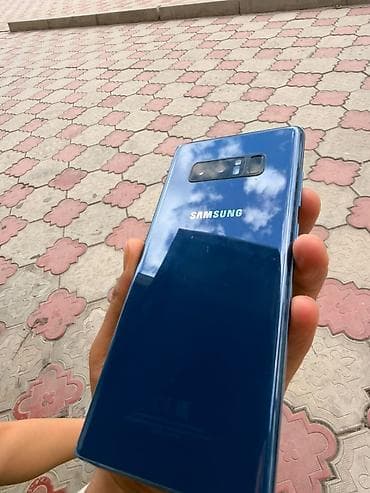 Техника и электроника: Samsung Galaxy Note8, цвет Deepsea Blue Абалы жакшы,иштегени — 3