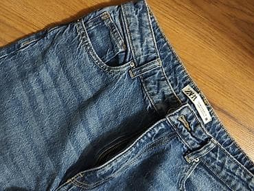 порофин: Джинсы, Мом, Zara, США, Высокая талия, M — 2