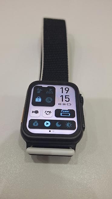 xiaomi a3: Смарт-часы с прямоугольным экраном и тканевым ремешком на липучке — 1