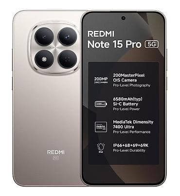 камера авто: Redmi, Redmi Note 15 Pro, Новый, 256 ГБ, цвет - Серебристый, 2 SIM — 4