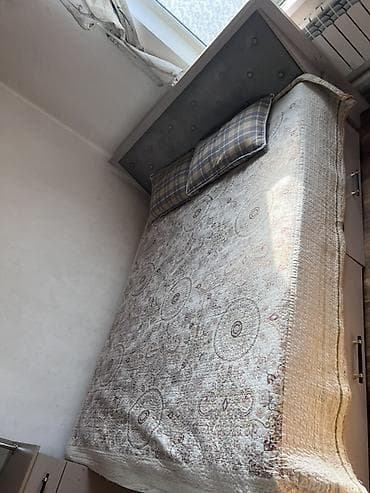 Промышленная химия: Двуспальная кровать, С ящиком для хранения, длина - 200 см — 1