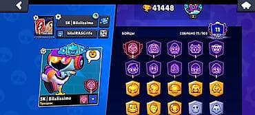 бойдер: Аккаунт Brawl Stars - Трофеи: 41 448 (Путь к славе) - Всего граймов — 5