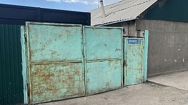 замок ворота: Металлические ворота с калиткой - Материал: стальной лист на каркасе — 3