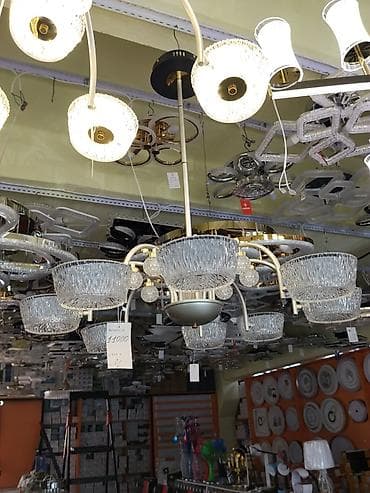 люстры плафоны: Потолочная люстра с декоративными плафонами из прозрачного фактурного — 2