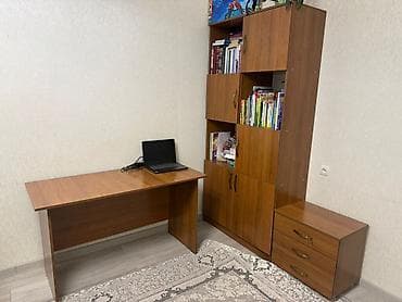 stul stol: Комплект офисной мебели, Шкаф, ДСП, цвет - Коричневый — 1