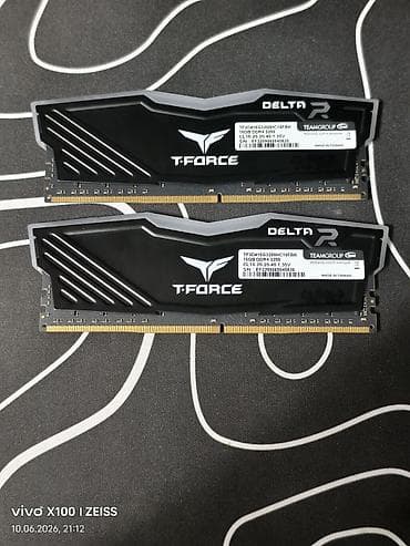 ram 32: Оперативная память (RAM) для ПК, Б/у, T-Force, 32 ГБ, DDR4, 3200 МГц — 1