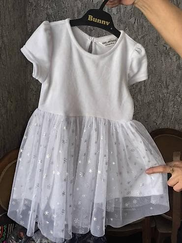Детское платье, цвет - Белый, Б/у
